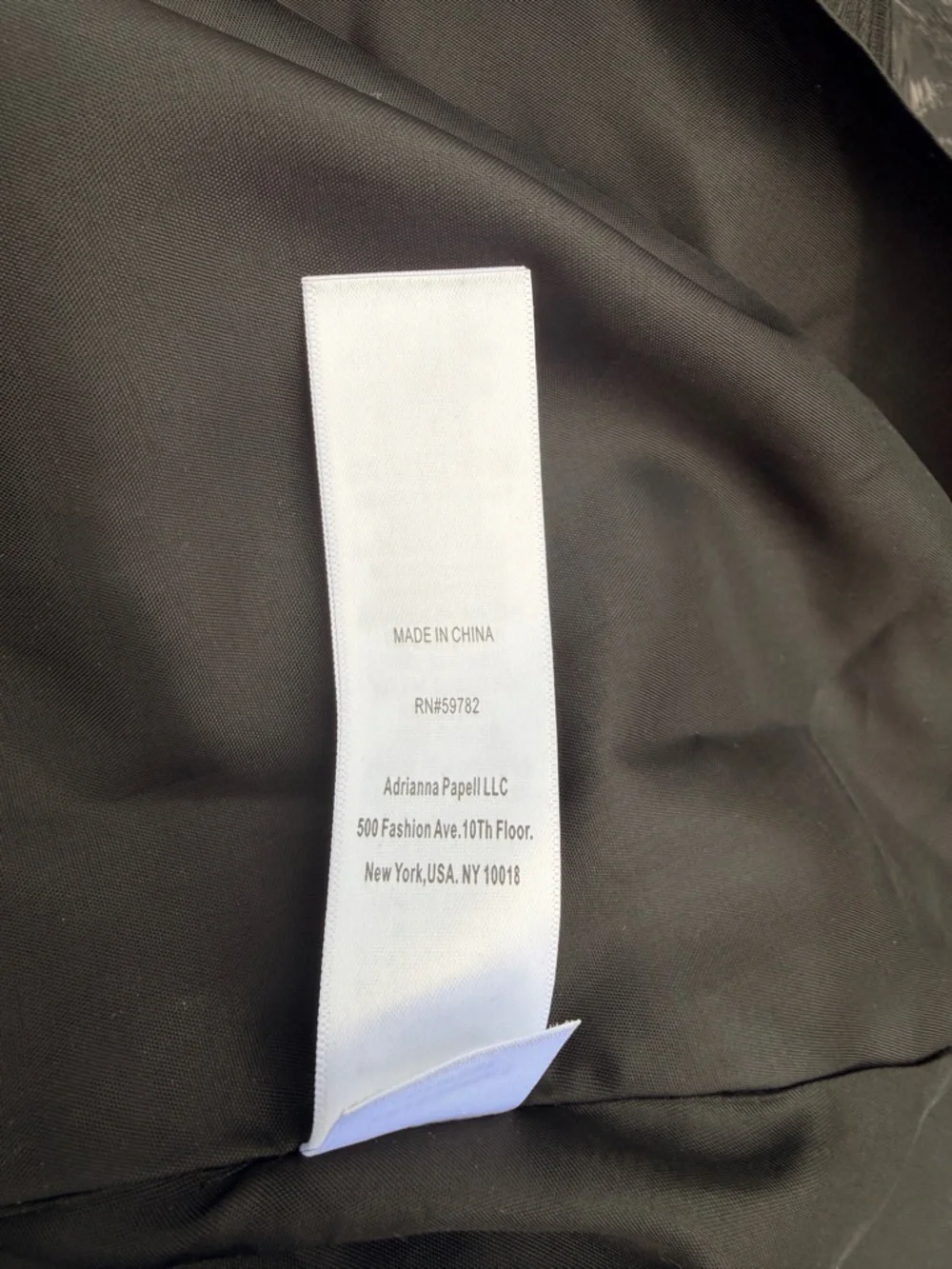 Adrianna Papell Black Jacquard Sequin Gown elegant formal dress 4 - Picture 9 of 9